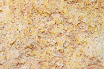 yellow-brown texture of the stone with spots of paint