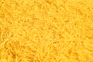 Dry pasta close-up.