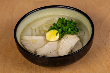 Light chicken soup