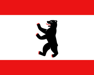 Fototapeta premium Flaga Berlina