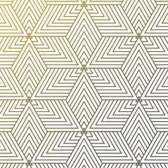 Vector linear pattern. Modern stylish texture. Repeating geometric tiles from striped elements on triangle line overlap each. pattern is on swatches panel.