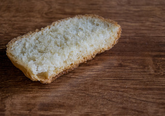 A piece of white bread.