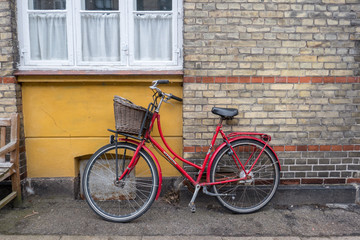 Fototapeta na wymiar Bicycle in Copenhagen
