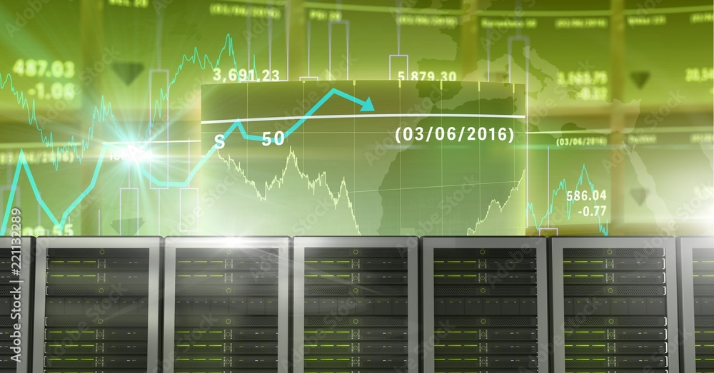 Poster computer servers and technology information interface