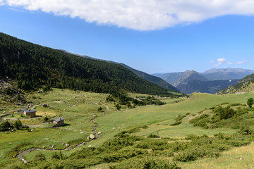 Fototapeta na wymiar Els Cortals de Encamp, Andorra