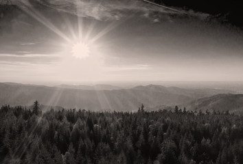 Obraz na płótnie Canvas Traumhafte Aussicht auf Landschaft im Schwarzwald