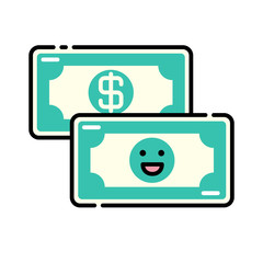 Funding Lineal Color Icon