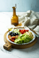 Pasta salad with vegetables