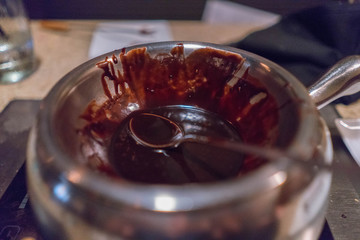 chocolate, fondue
