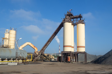 Asphalt factory plant