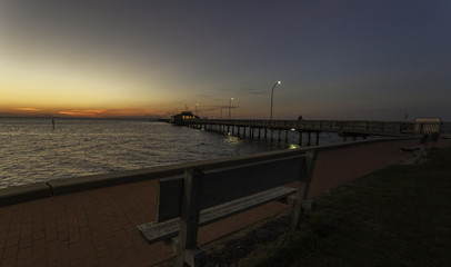 A beautiful sunset view at Fairhope city Alabama