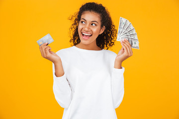 Portrait of a satisfied young african woman