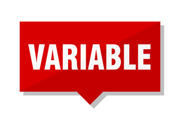 variable red tag