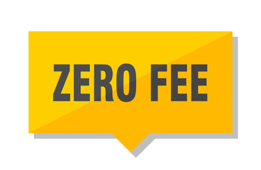 zero fee price tag