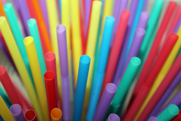 straw straws plastic drinking background abstract colourful  full screen