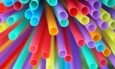 straw straws plastic drinking background abstract colourful  full screen