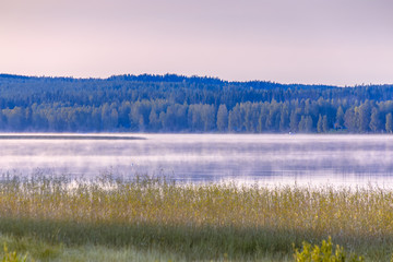 Fototapeta premium Lake wiew from Kajaani, Finland.