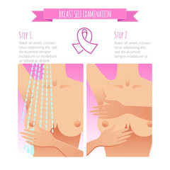 Breast cancer awareness vector poster