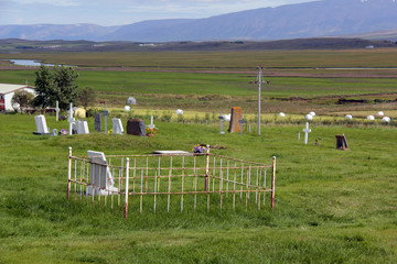 Fototapeta na wymiar cimetière de campagne