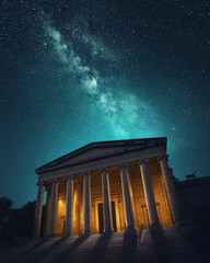 Washington DC museum on a dramatic night - 221151239