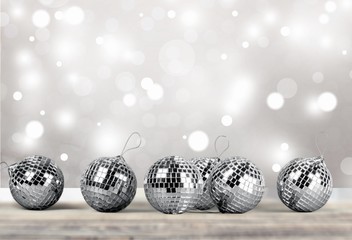 Christmas decorations isolated  on white background