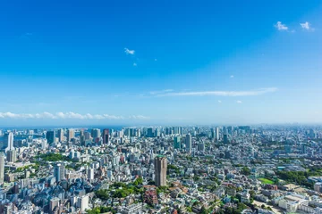 Foto op Plexiglas 夏の東京風景 Tokyo city skyline , Japan © kurosuke
