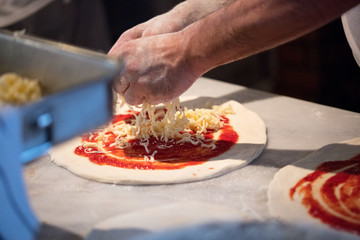 The process of making pizza