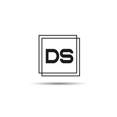 Initial Letter DS Logo Template Design