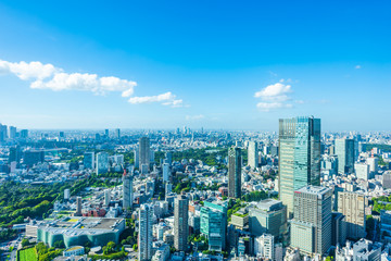 夏の東京風景 Tokyo city skyline , Japan