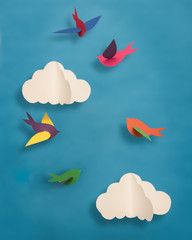Paper Birds and Clouds