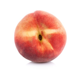 Peach isolated on white background