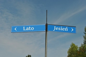 Fototapeta premium Lato VS jesień