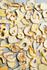 Assorted dehydrated fruit chips