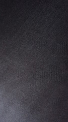 Black Flat Satin Silk Fabric Texture Detail