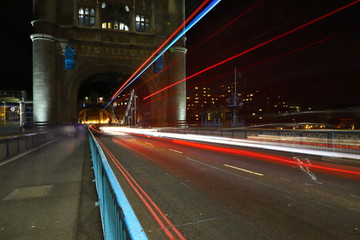 Fototapeta na wymiar LONDON TOWER BRIDGE time exposure