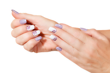 Female hands with manicure
