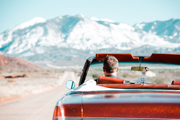 A Road Trip Through The American Southwest In A Classic Convertible Car