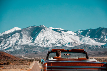 A Road Trip Through The American Southwest In A Classic Convertible Car