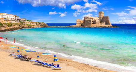Le Castella .Isola di Capo Rizzuto - beaches and castles of Calabria, Italy