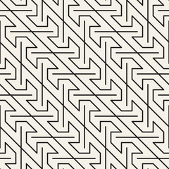 Vector seamless pattern. Modern stylish abstract texture. Repeating geometric tiles..