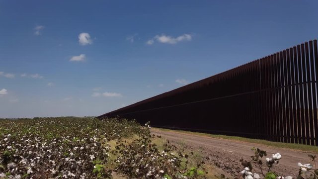 Mexico Border Fence in Southern United States