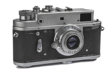 Retro Camera on white