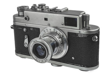 Retro Camera on white
