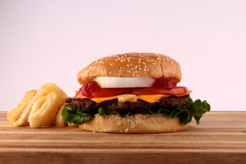 Burger and Fries