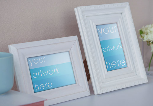 Two Photo Frames Mockup
