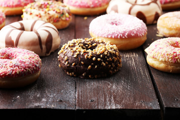 donuts in different glazes