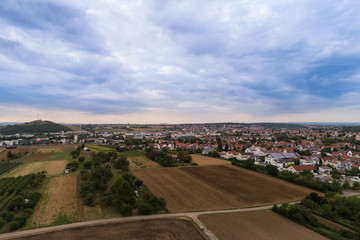 Fototapeta na wymiar Luftbild Weilimdorf Industriegebiet