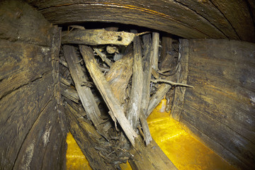  wooden sluice of the dam