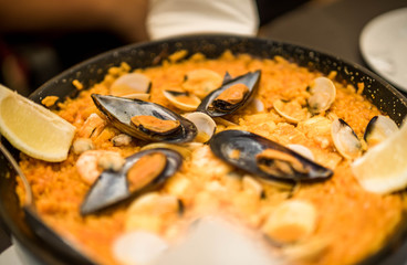 Paella - traditonal Spanish food