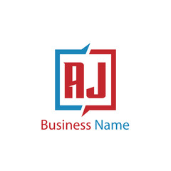 Initial Letter AJ Logo Template Design